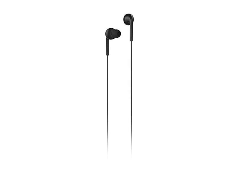 FONE DE OUVIDO EARPHONE SLIM, Multilaser, PH352, PRETO, intra auricular