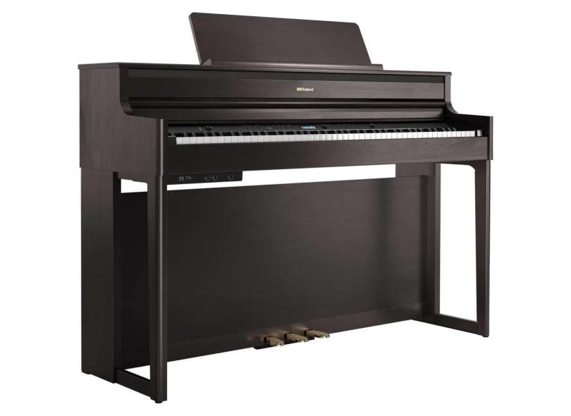 Piano Digital Roland HP704 dr Marrom Dark Rosewood HP-704