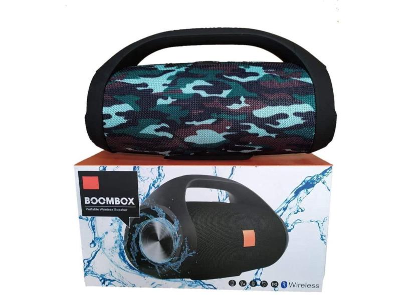 Caixa De Som Boombox Bluetooth Portátil 22 Cm