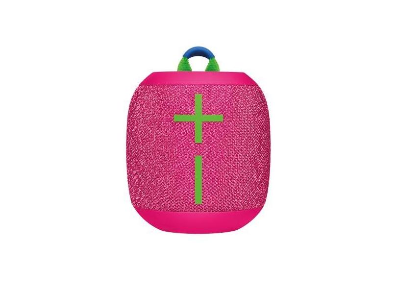 Caixa de Som Bluetooth Ultimate Ears WONDERBOOM 3, Portátil, À Prova D´Água e Poeira, Flutuante, Som Grave de 360 Graus, Alcance de 40M e 14h de Bateria - Rosa