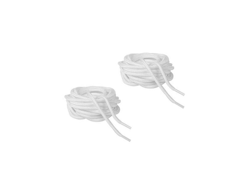 Kit 2 Pares Cadarço Redondo Branco 120cm tênis e sapatos - Vidatex