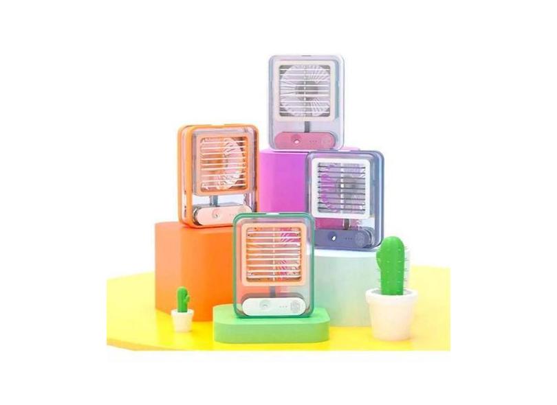 Mini Ar Condicionado Climatizador Umidificador Ventilador Portátil USB