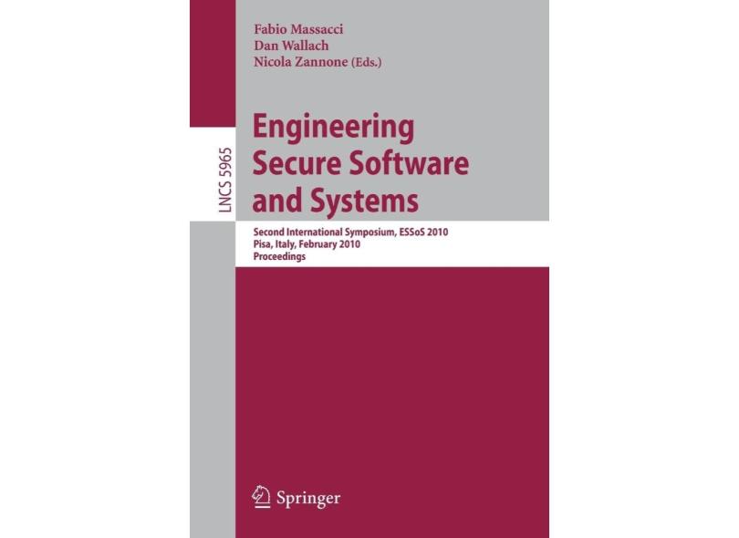 Engineering Secure Software and Systems em Promoção é no Banco PAN