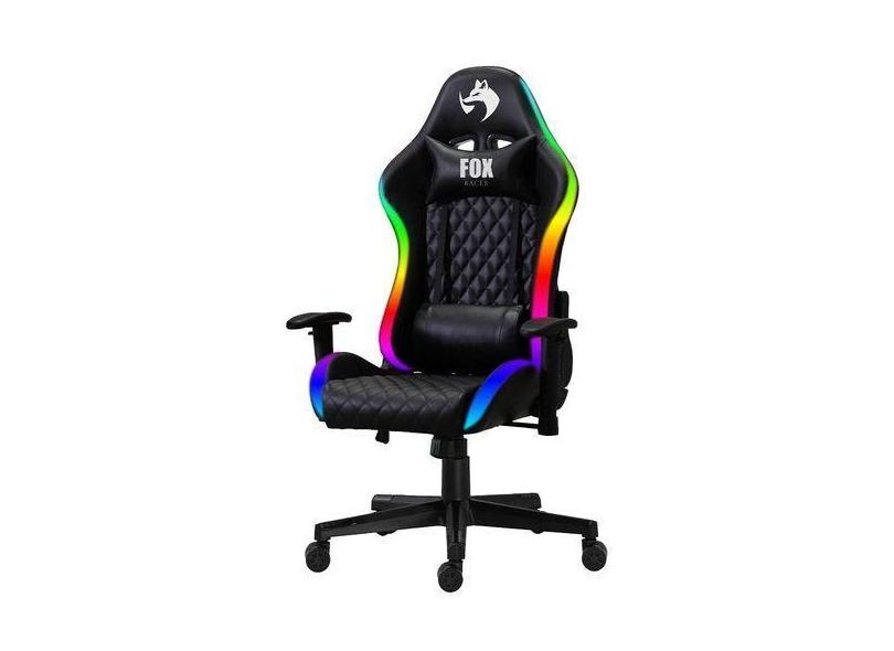 Cadeira Gamer Fox Com Iluminação Rgb Apoio Ajustavel Com Som Embutido