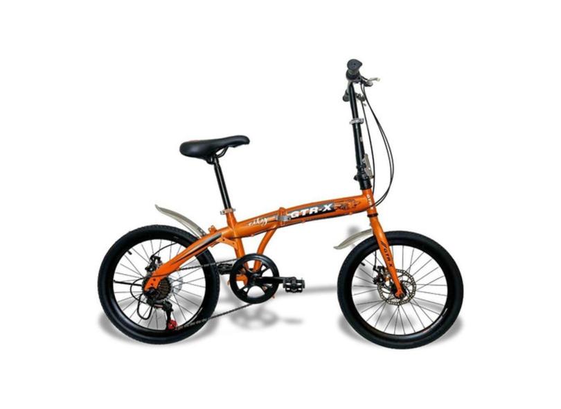Bicicleta Gtr-x Pliage Dobrável Aro 20 Freios A Disco 7v