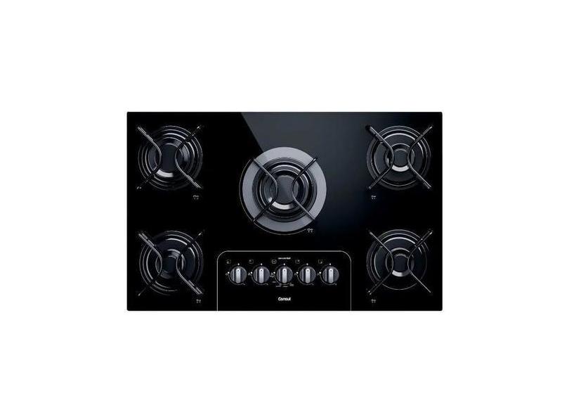 Cooktop Consul 5 Bocas Acendimento Automático e Controle Fácil Bivolt ...