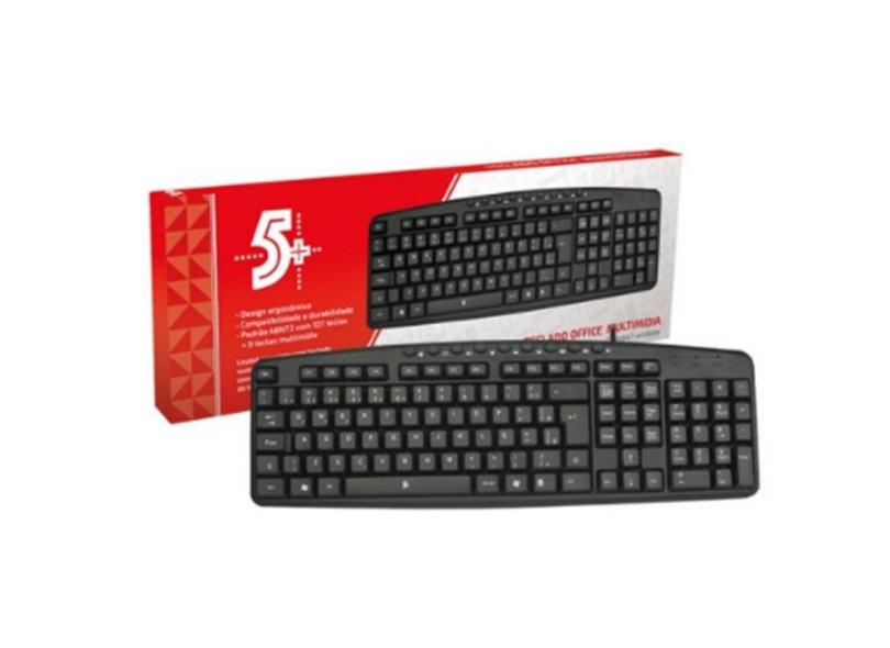 Teclado com fiu tecradu com mutimidia para gamer