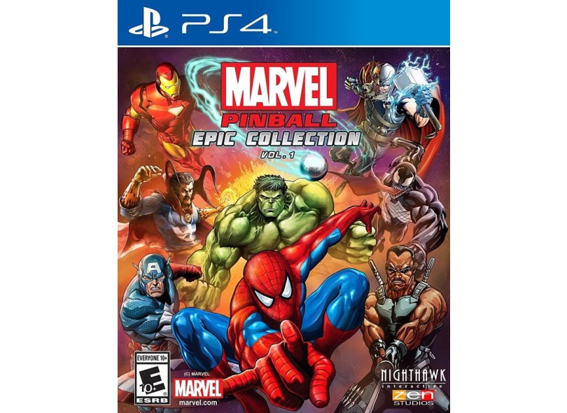 Jogo Marvel Pinball Epic Collection 1 PS4 Nighthawk Interactive