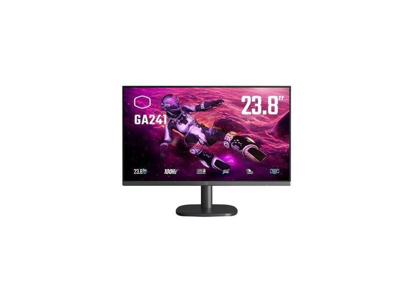 Monitor Gamer Cooler Master Hd Led Preto De Ga241 23.8 Pol Full 100Hz