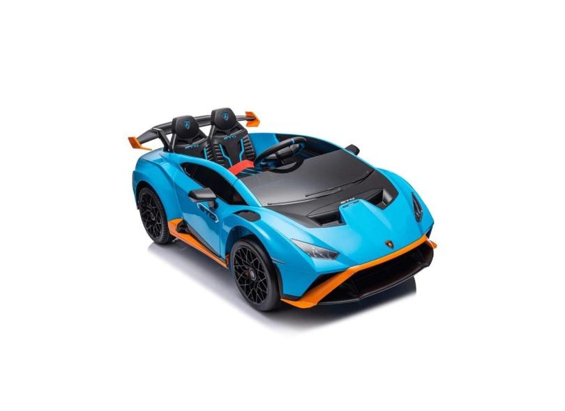 Carrinho Elétrico Infantil Lamborghini Huracan Azul 12v com Controle Remoto Zippy Toys