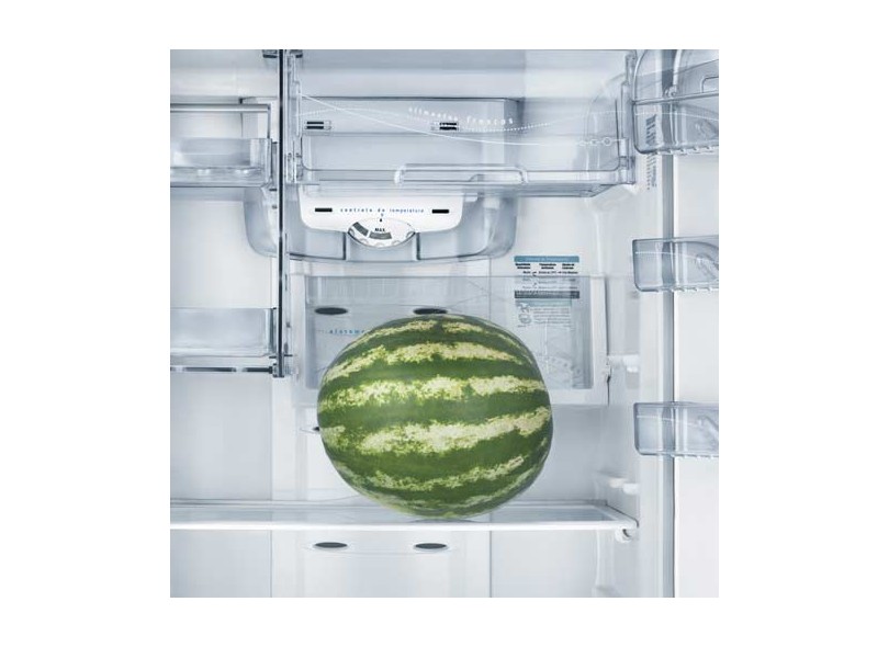 Geladeira Electrolux Celebrate Blue Touch Frost Free Duplex 428 Litros Dispenser de Água Externo DFW50