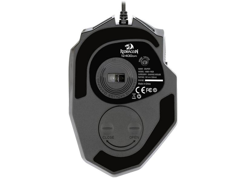 Mouse Gamer Óptico USB Sniper RGB M801 - Redragon
