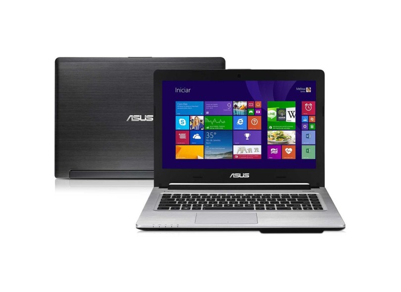 Notebook Asus Intel Core i7 3537U 8 GB de RAM HD 500 GB LED 14 " Windows 8 S46CB