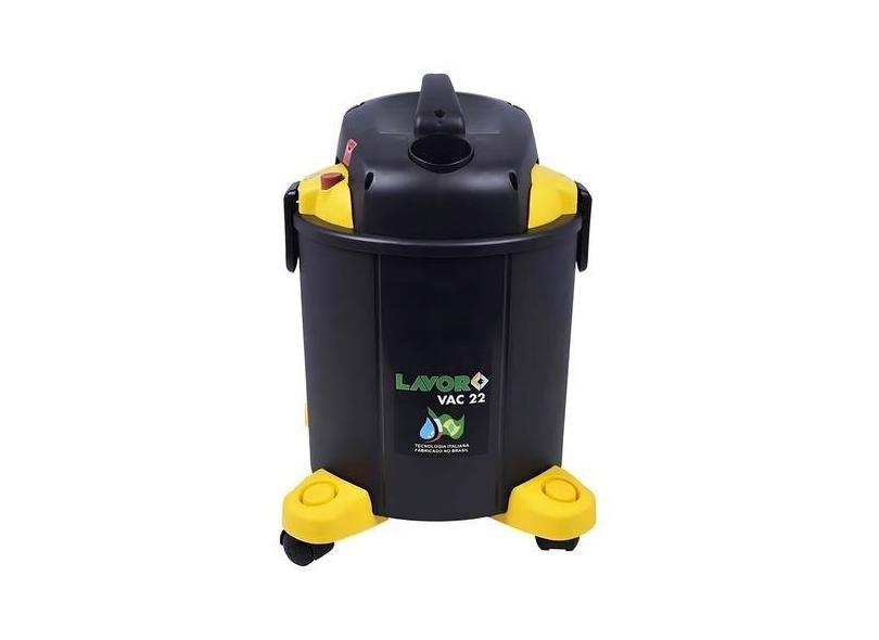 Aspirador De Pó E Água Vac 22 Litros 1250w Lavor Cor Preto/amarelo 127v Vac 22
