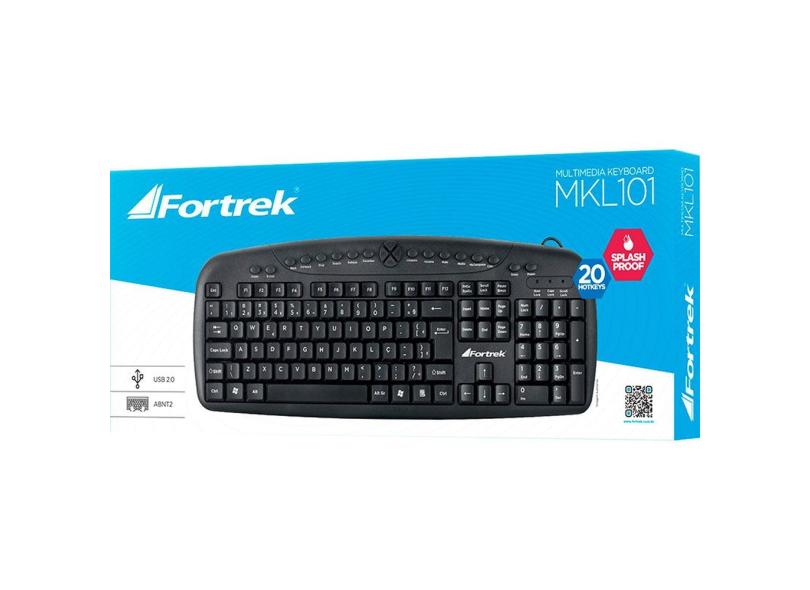 Teclado Fortrek MKL101 USB com o Melhor Preço é no Zoom