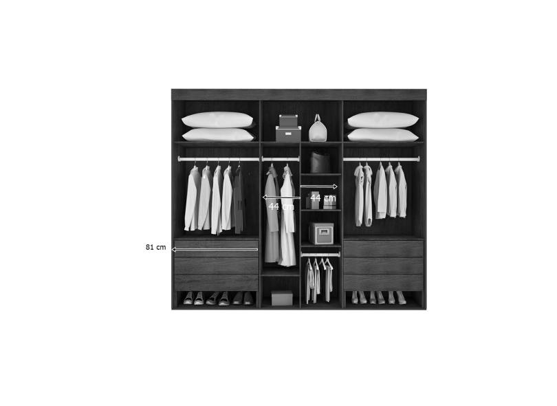 Guarda-Roupa Casal 6 Portas 6 Gavetas Maya Rufato