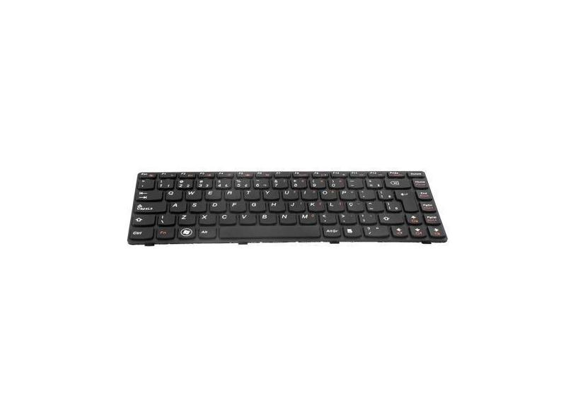 Teclado para Notebook bringIT compatível com Lenovo G485A  Preto ABNT2