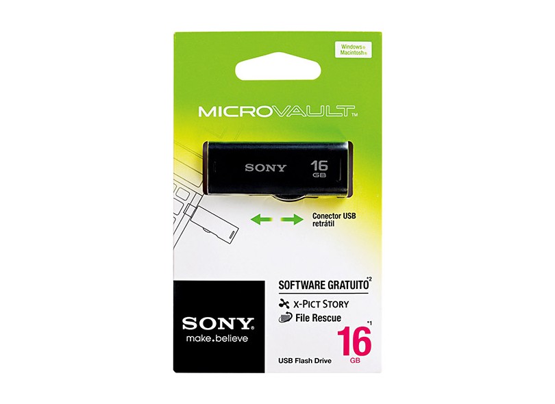 Pen Drive Sony Micro Vault 16 GB USB 2.0 USM-RA