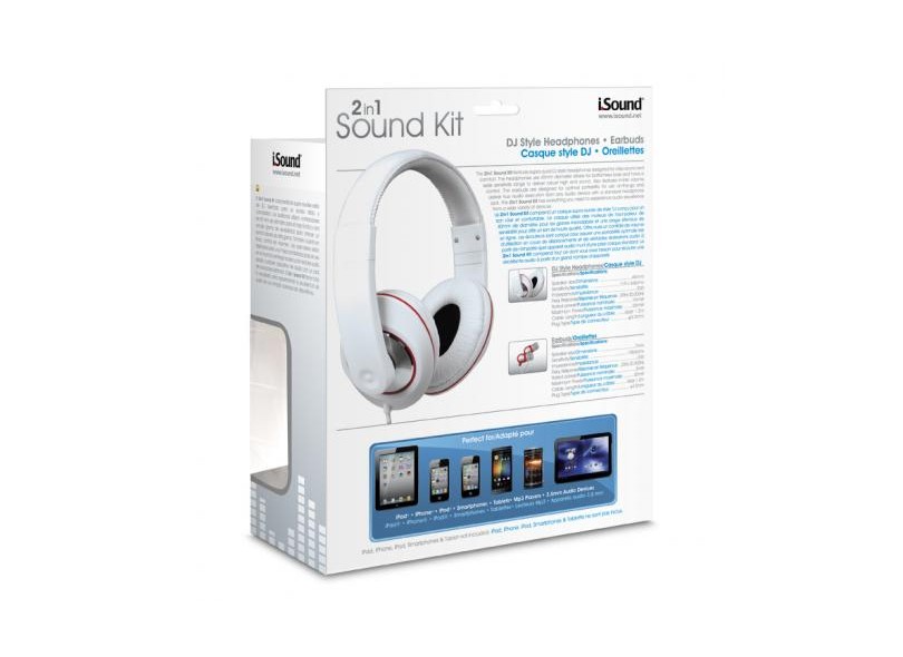 Headphone Controle de Volume Isound 2 in 1 Sound Kit