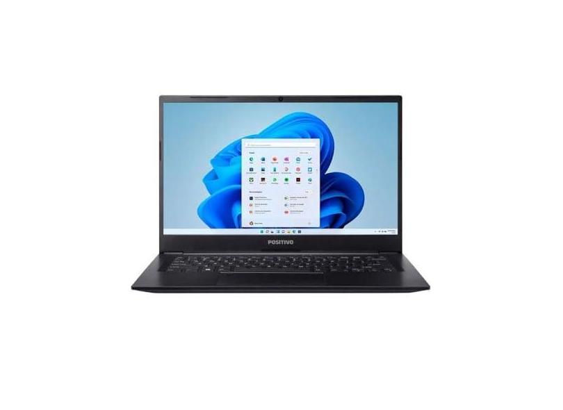 Notebook Positivo Master N4350 Intel® Core™ i5-1135G7 Windows 11 Home 8GB RAM 256GB SSD 14’’ Full HD - Preto