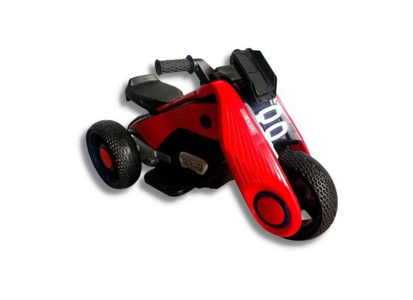 Mini moto eletrica infantil 6V vermelho