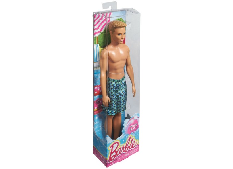 Boneca Barbie Ken Praia CFF16 Mattel