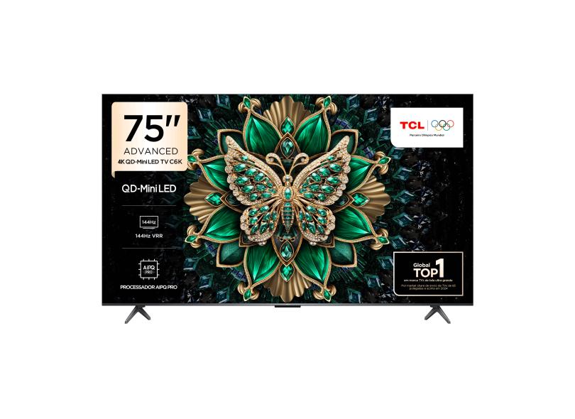 Smart TV QD-Mini LED 75" TCL 4K C6K