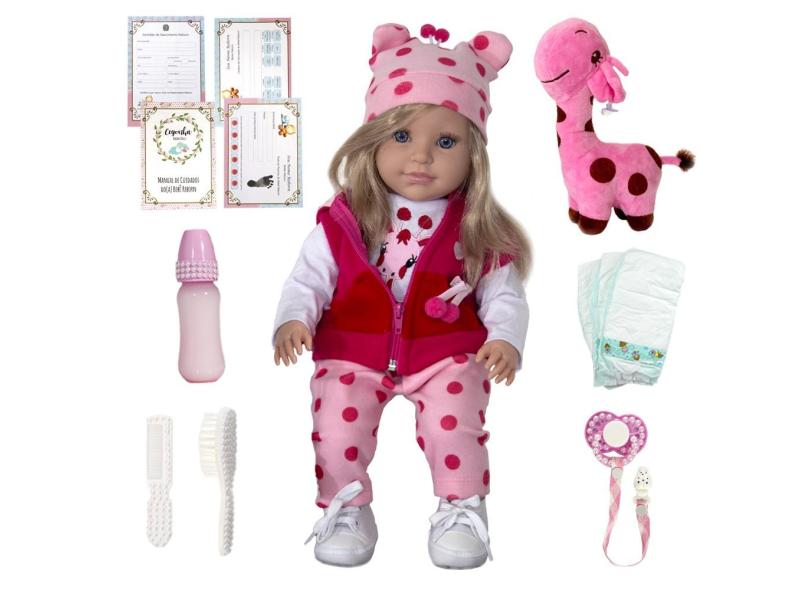 Boneca Infantil Recém- Nascido Reborn Barbie Loira Pano em Promoção é ...