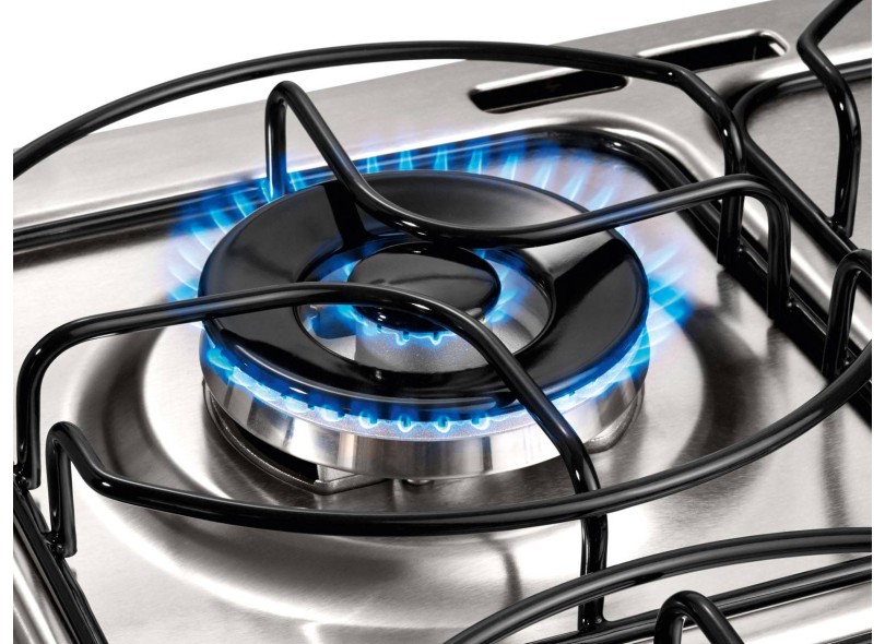 Fogão de Piso Brastemp Ative Timer Grill 4 Bocas Acendimento Automático BF150AB