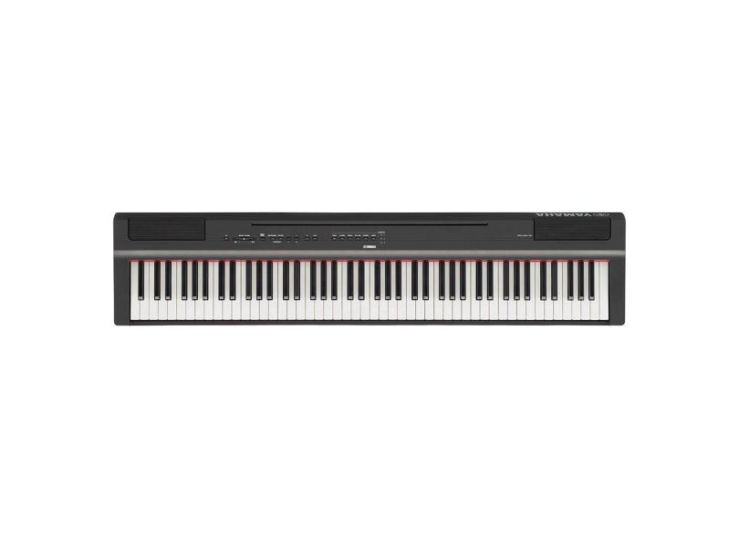 Piano Digital P 125A B Preto 88 Teclas Sensitivas com Fonte e Pedal Yamaha