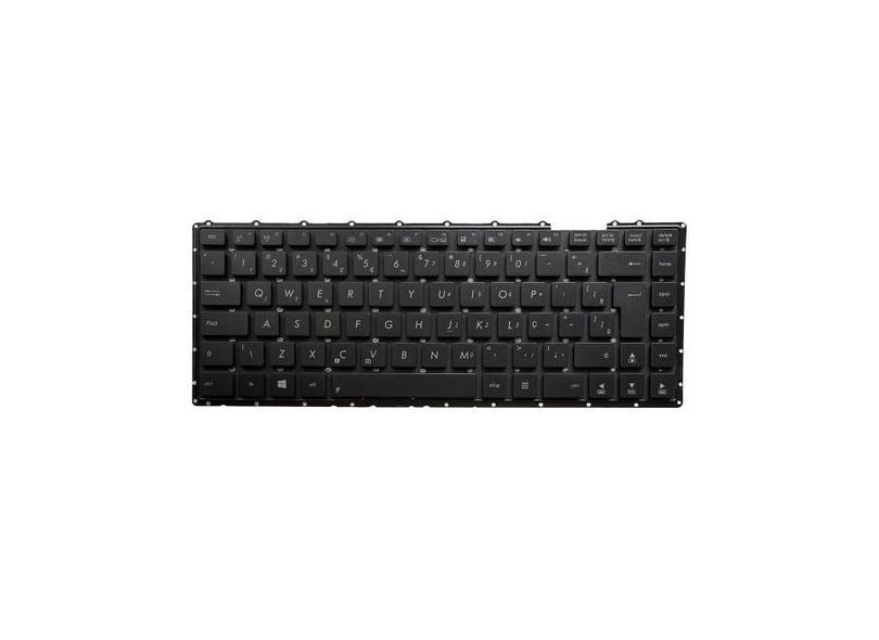 Teclado Para Notebook Bringit Compatível Com Asus X Series X452 Abnt2