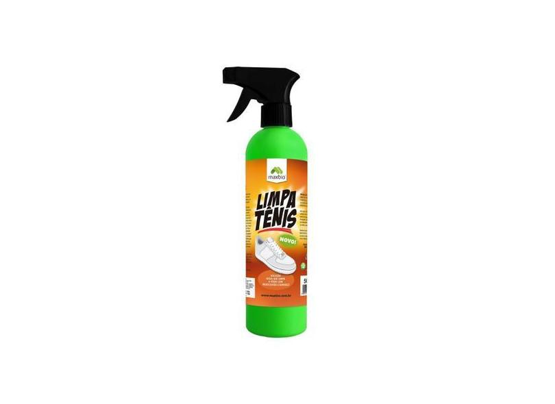 Limpa tênis spray limpador a seco limpeza fácil maxbio 500ml