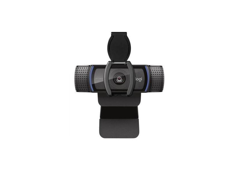 Webcam Full HD Logitech C920S com Microfone, Preto