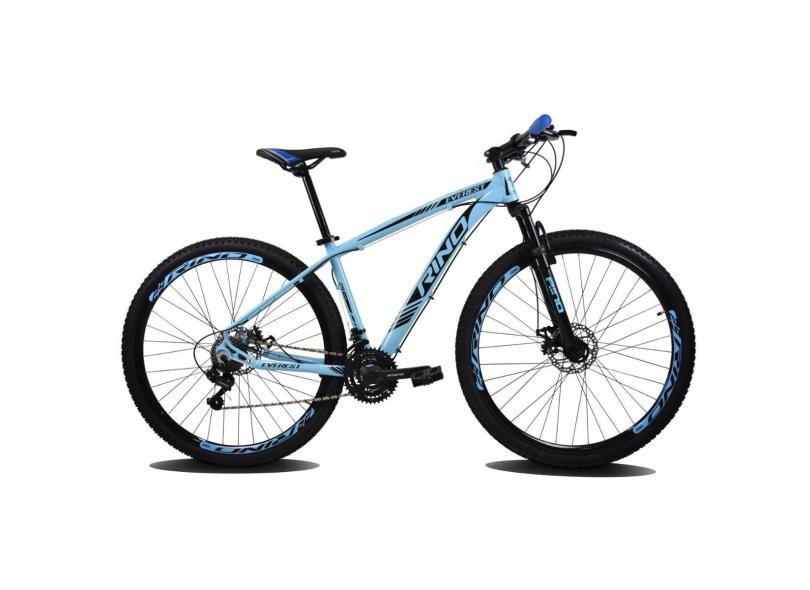 Bicicleta Aro 29 Rino Everest Hidraulic Shimano 27 marchas - Kit Sunrace + Trava-Unissex