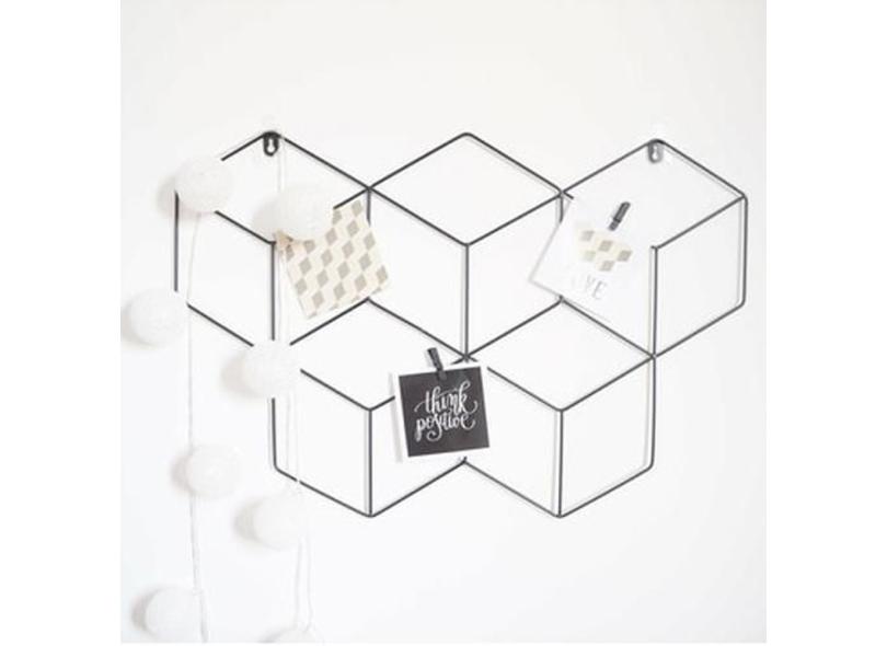 Memory Board Cubo Quadro De Fotos Marrom 45Cm X 63Cm em Promoção é no