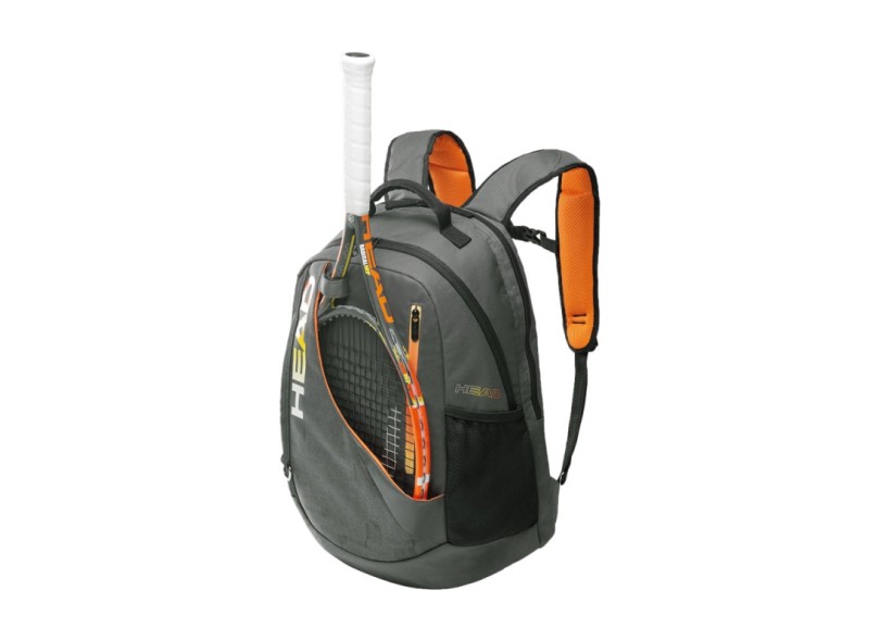 Mochila Esporte Head Rebel - Cinza e Laranja
