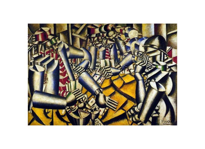 Soldados Jogando Cartas - Fernand Léger - 50x73 - Tela Canvas Para ...
