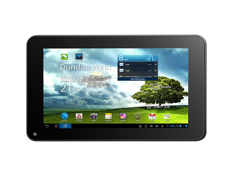 Tablet Multilaser 7" 4 GB Wi-Fi Android 4.0 (Ice Cream Sandwich) 0,3 mpx NBB036