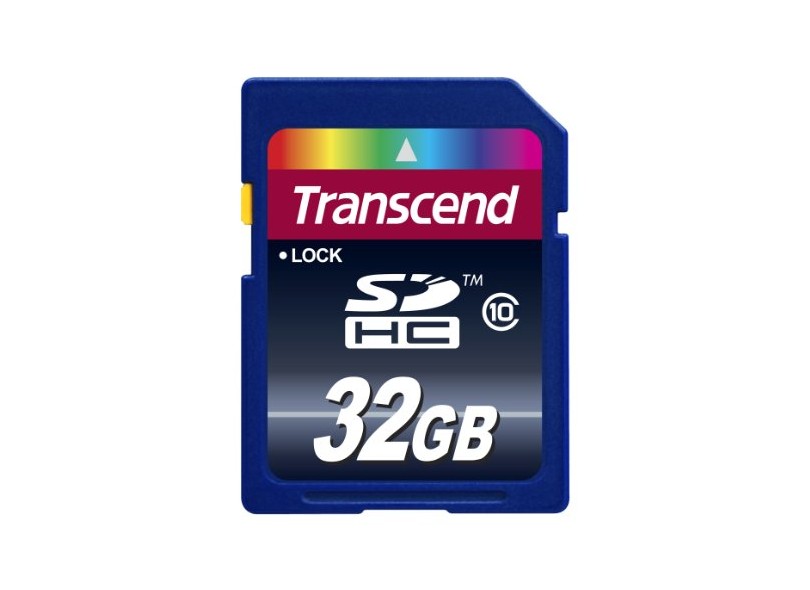 Cartão de Memória SDHC Transcend 32 GB TS32GSDHC10