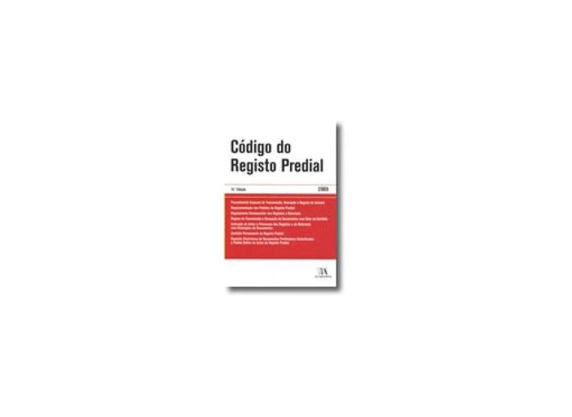 Codigo Do Registo Predial - Bdjur - 9789724040226