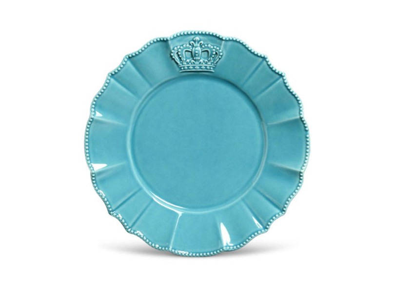 Aparelho de Jantar Redondo de Cerâmica 20 peças - Windsor Poppy Azul Porto Brasil