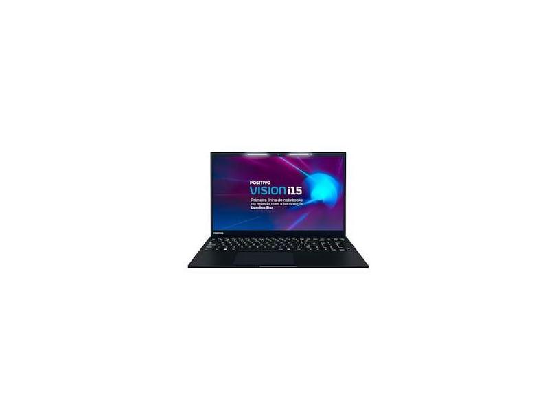 Notebook Positivo 15" Full HD Vision i15 com Lumina Bar, processador Intel core i3-N300, 8GB de RAM, 256GB SSD e Windows 11 - Preto