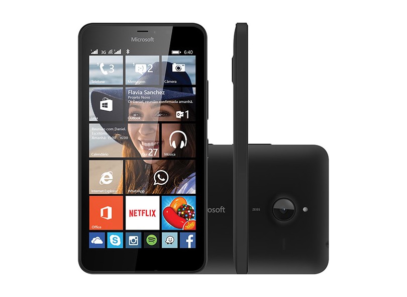 Smartphone Microsoft Lumia 8GB 640 2 Chips Windows Phone 8.1 3G Wi-Fi