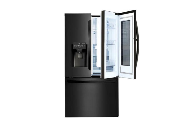 Geladeira LG GM-X288NQXH Frost Free French Door Inverse 660 Litros cor Preto Inox