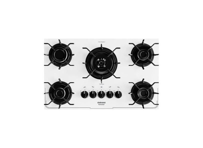 Cooktop a Gás 5 Bocas Itatiaia Itamaster  Tripla Chama, Branco, Bivolt