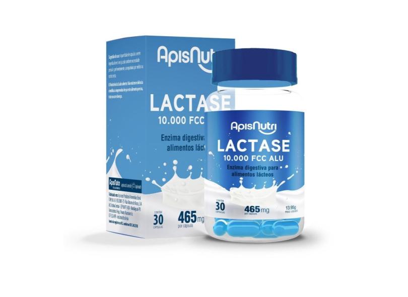 Lactase 10.000 FCC ALU 465mg 30 Cápsulas Apisnutri com o Melhor Preço é