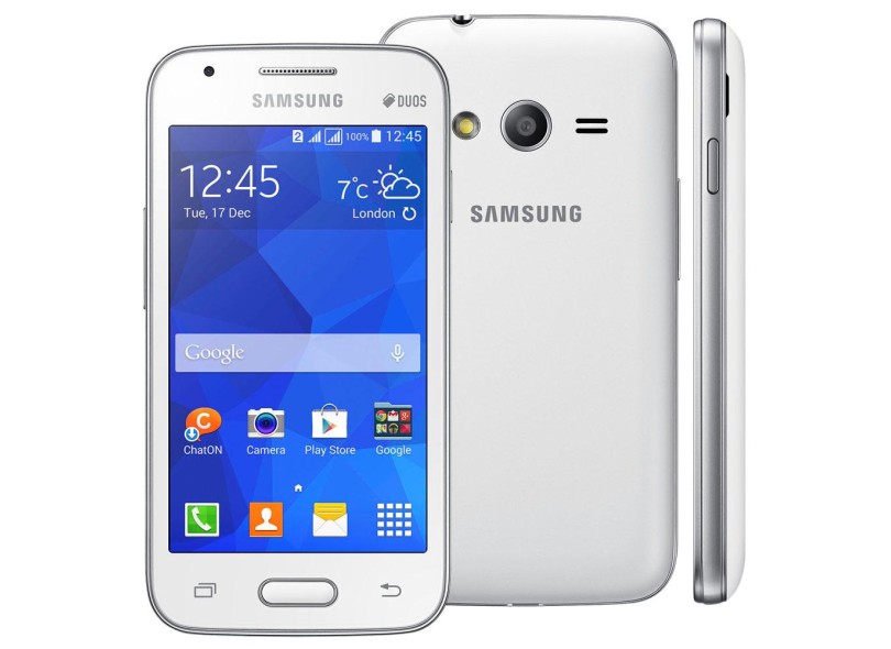 Smartphone Samsung Galaxy Ace 4 Duos G313M 2 Chips 4GB Android 4.4 (Kit Kat) Wi-Fi 3G