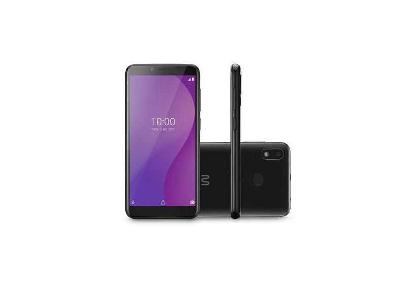 Smartphone Multilaser G 4G 32GB Wi-Fi Tela HD+ 5.5 pol. Dual Chip 1GB RAM Câmera 5MP + Selfie 5MP Android 9 - Preto - P9132OUT [Reembalado] P9132OUT