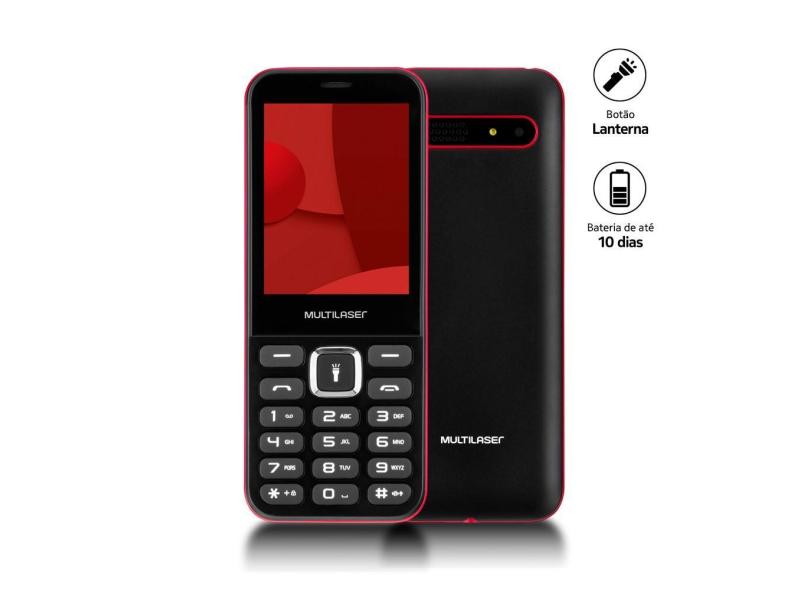 Celular up Max Multilaser 2G Dual Chip Bluetooth, Radio fm Preto - P9135