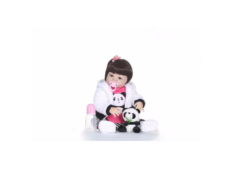 Boneca Reborn Panda Corpo De Silicone - Reborn Bebe